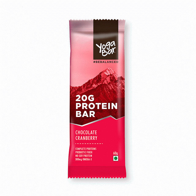 Yoga Bar 20G Protein Bar Chocolate Cranberry 60gm