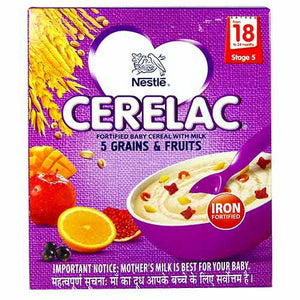 CERELAC 5 GRAINS FRUITS STAGE 5 300GM