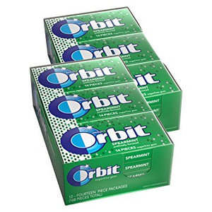 Orbit Spearmintsugar Free Chewing Gum 4.4gm