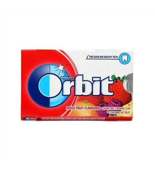 Orbit Mixed Fruit Flaboured Chewing Gum 4.4gm