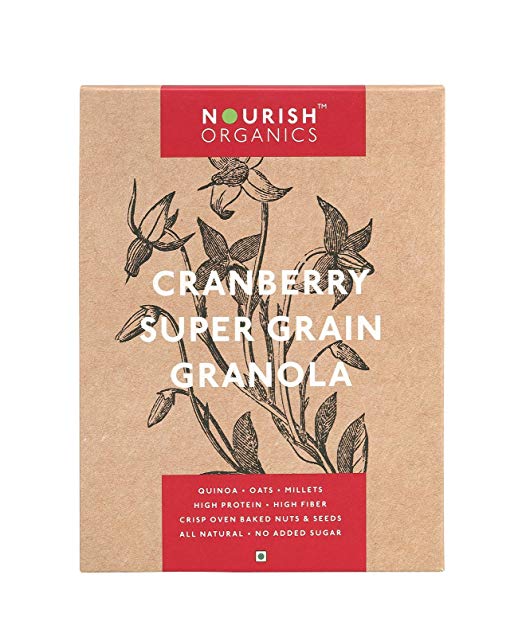 Nourish Organics Cranberry Super Grain Granola 300gm