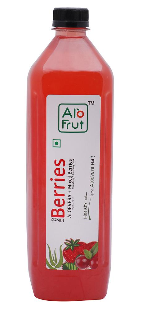 Alo Frut Berries Aloevera Mixed Berries Juice 1L