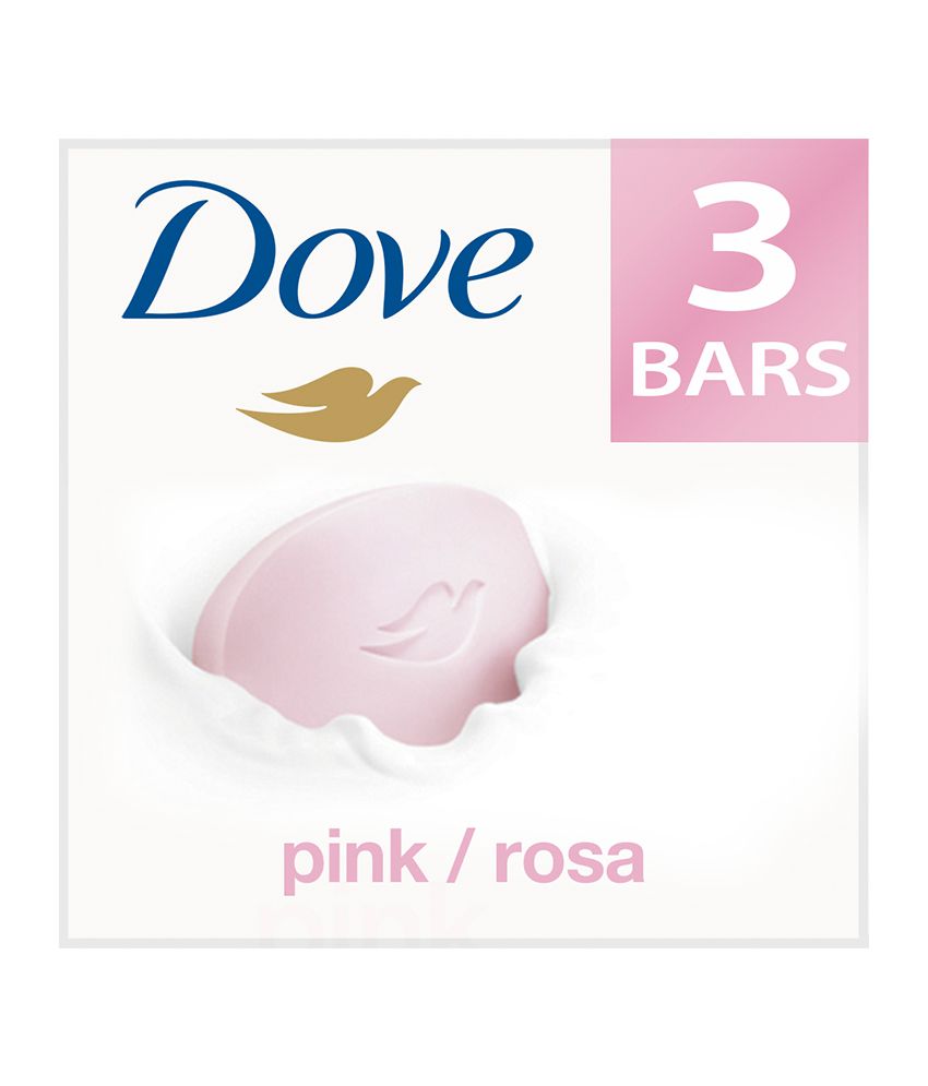 DOVE PINK ROSE BATHING BAR 3*100 GM