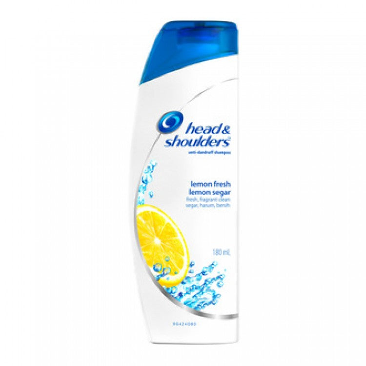 HEAD & SHOULDERS ANIT-DANDRUFF SHAMPOO LEMON FRESH 180ML
