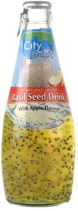 CITY FRESH BASIL SEED DRINK APPLE 300ML