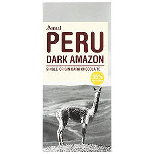 Amul peru dark amazon dark chocolate 125gm