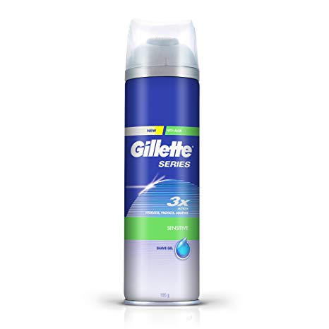 GILLETTE SERIES PURE & SENSITIVE SHAVE GEL 195 GM