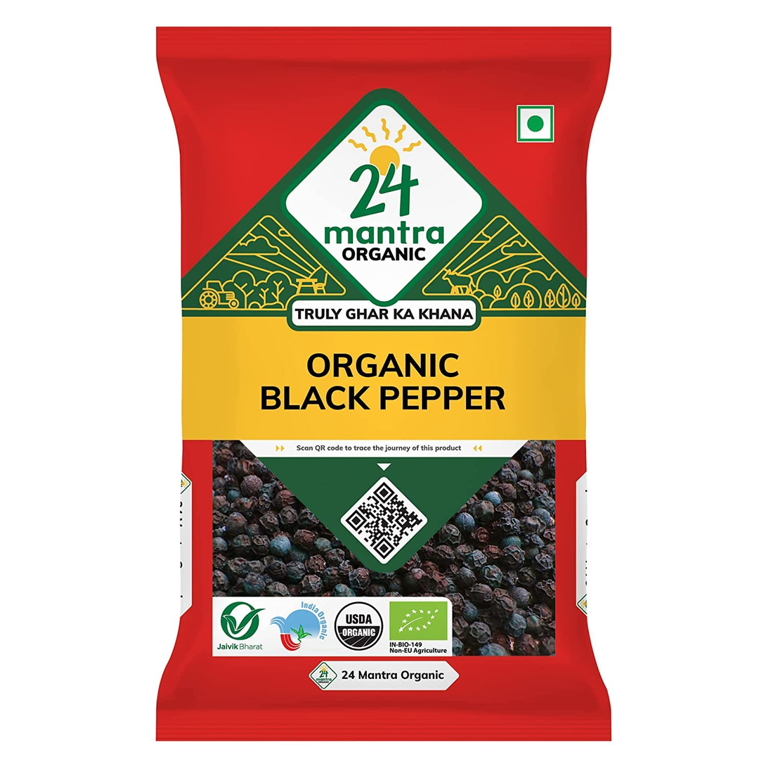 24 MANTRA ORGANIC BLACK PEPPER 50GM