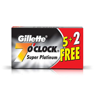 GILLETTE 7 O CLOCK SUPER PLATINUM RAZER + 2 BLADES