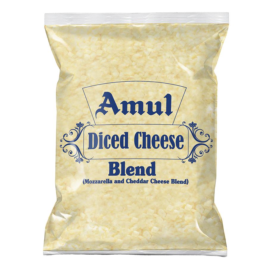 Amul diced cheese blend 200gm