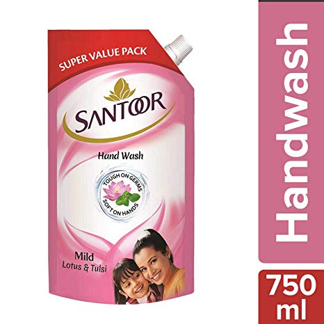 Santoor hand wash mild 750ml