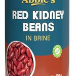 ABBIES RED KIDNEY BEANS IN BRINE 400GM