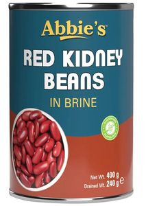 ABBIES RED KIDNEY BEANS IN BRINE 400GM