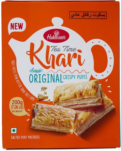 Haldirams Tea Time Khari Classic Original Puffs 200g