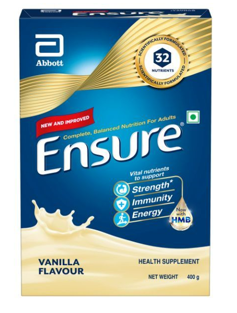 Ensure LOwer Sugar Vanilla Flavour 400gm