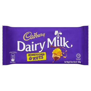 Cadbury Dairy Milk honeycomb & Nuts Choclate 165g