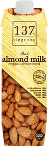 137 DEGREES REAL ALMOND MILK ORIGINAL UNSWEETENED 1000 ML