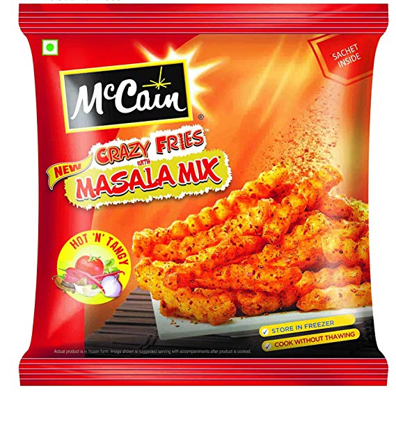 Mc Cain Crazy Fries Masala hot n tangy 400gm