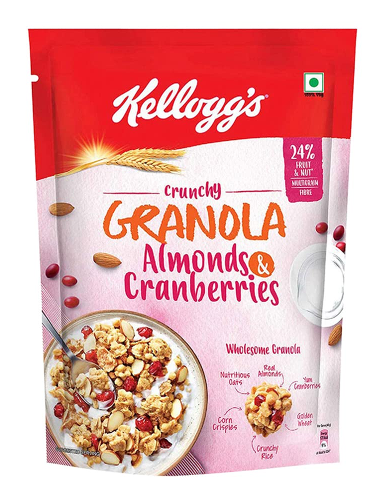 KELLOGGS Crunchy Granola Almonds & Cranberries 150gm