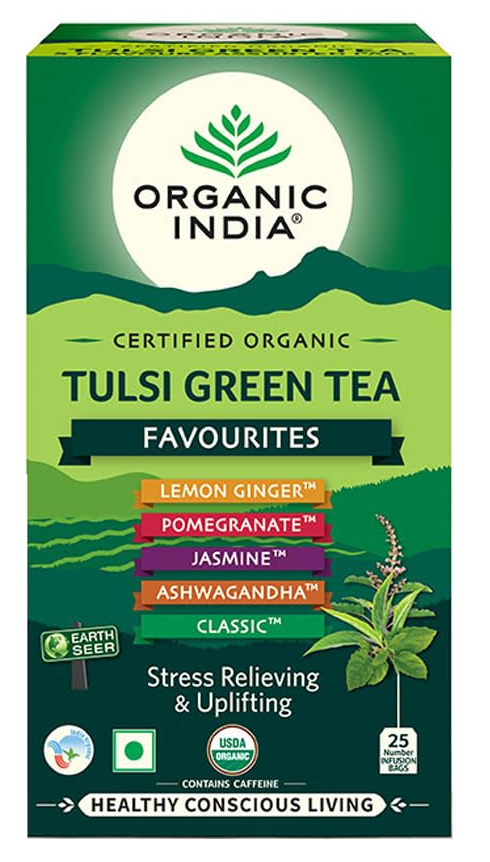 Organic India Tulsi Green Tea Assorted Pack 25Bag