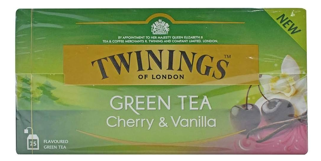 Twinings Green Tea Cherry & vanilla 25tea Bag