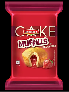 BRITANNIA CAKE MUFFILLS STRAWBERRY 32GM