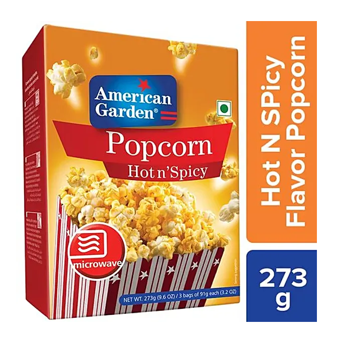 American Garden Popcorn Hot N Spicy 273gm