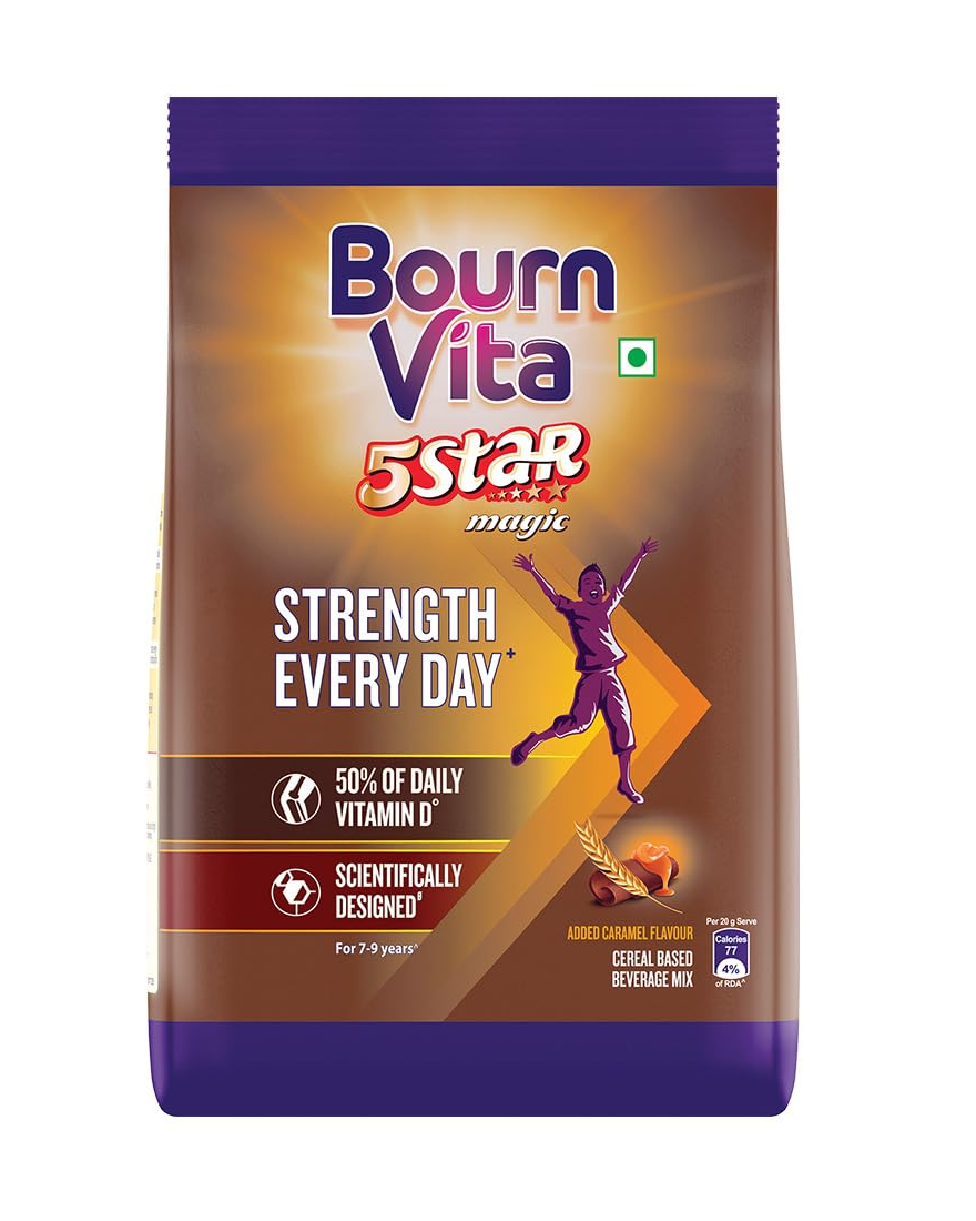 CADBURY bournvita fiveststar choclate 500gm pouch