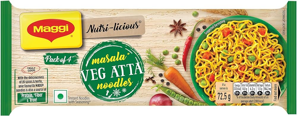 maggi nutri licious masala veg.atta 4 pack 290g