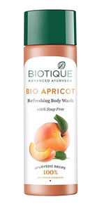 Biotique Advanced Ayurveda Bio Apricot Refreshing Body Wash 100% Soap Free 200ml