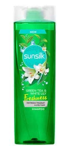 Sunsilk green tea & white lily freshness shampoo 195ml