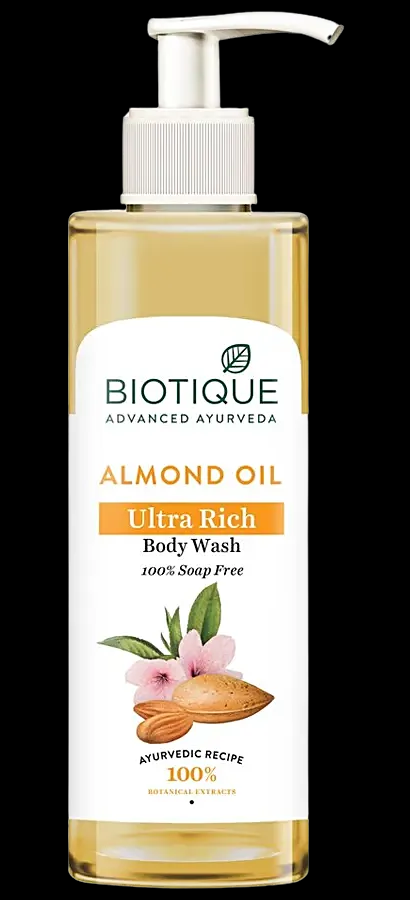 Biotique Advanced Ayurveda Bio Almond Ultra Rice Body Wash 200ml