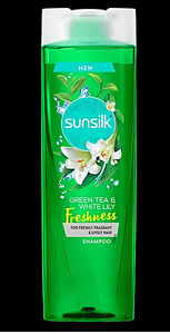 SUNSILK GREEN TEA & WHITE LILY FRESHNESS SHAMPOO 370ML