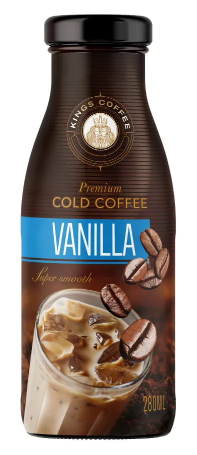 Kings Premium Cold Coffee Vanilla Flavour 280ml