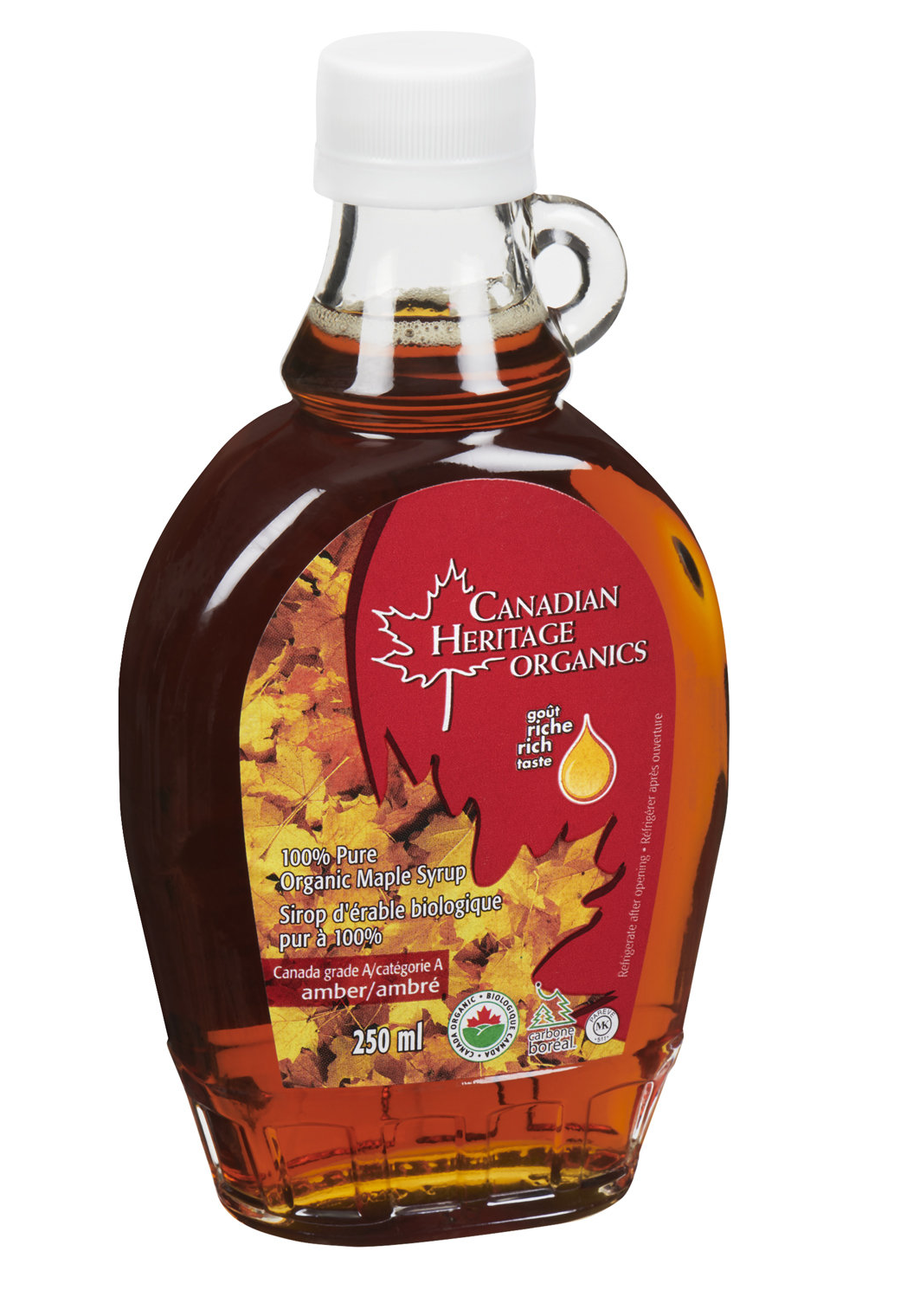 Canadian Heritage Organic maple syrup 250ml