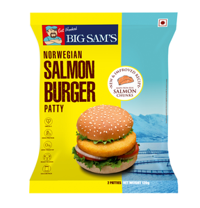 BIG SAMS NOR WEGIAN SALMON BURGER PATTY 120GM