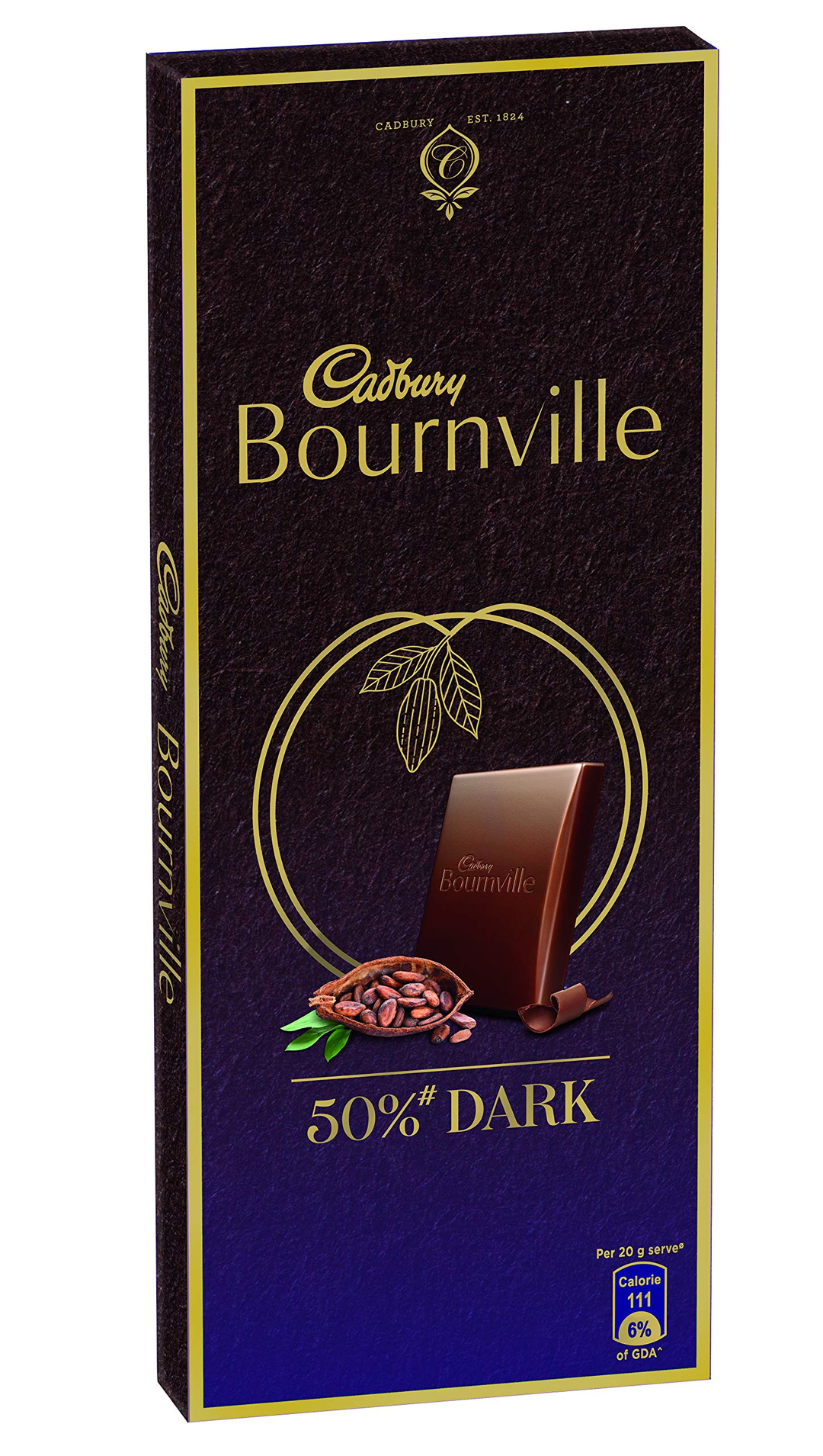 Cadbury bournville 50% dark chocolate 80gm