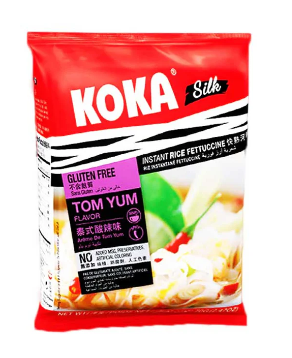 KOKA SILK SEAFOOD GLUTEN FREE RICE FETTUCCINE NOODLES 70gm