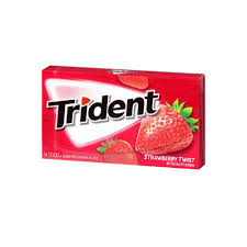 Trident strawberry twist sugar free gum 14 sticks