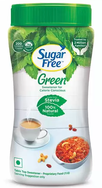 SUGAR FREE GREEN 100 % SAFE POWDER MEETHI TULSI 200 GM