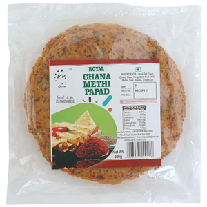 Royal chana methi papad 400gm