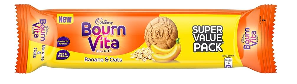 CADBURY BOURN VITA BISCUITS BANANA & OATS 120G