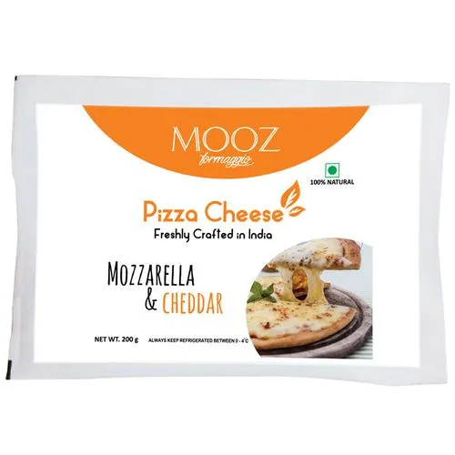 Mooz formaggiq pizza Mozzarella & cheddar cheese 200 g