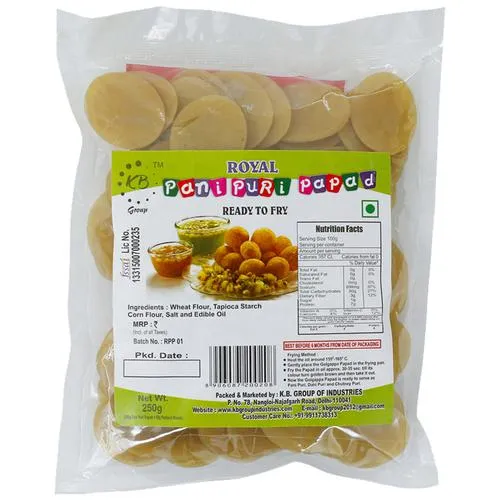 Royal Pani Puri Papad 250gm