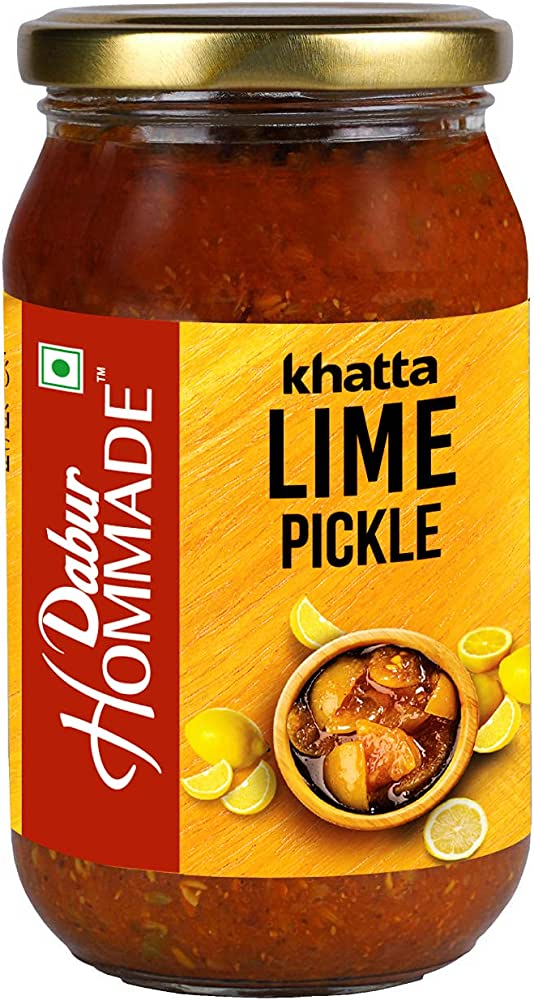 DABUR HOMMADE KHATTA LIME PICKLE 400gm