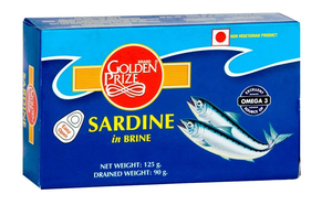 GOLDEN PRIZE SARDINE in Brine 125g