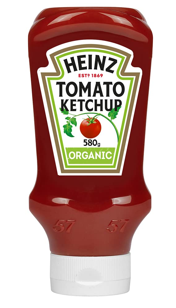 HEINZ ORGANIC TOMATO KETCHUP 580GM