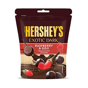 HERSHEYS EXOTIC DARK RASPBERRY & GOJI FLAVORED CENTER CHOCOLATE 33.3GM