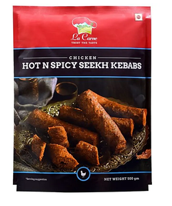 La Carne Chicken Hot N Spicy Seekh Kebabs 500Gm
