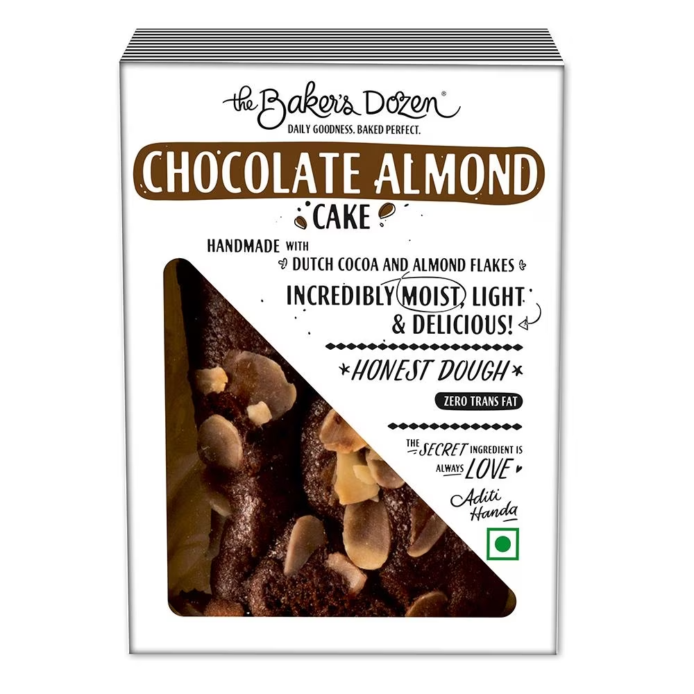 The Bakers Dozen Chocolate Almond Cake 150Gm